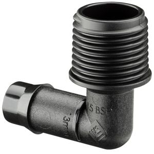 Pope 13mm Barbed x 15mm BSPM Threaded Elbow
