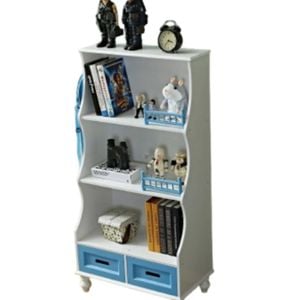 All 4 Kids Gloria Blue Bookcase Book Shelf Storage Unit