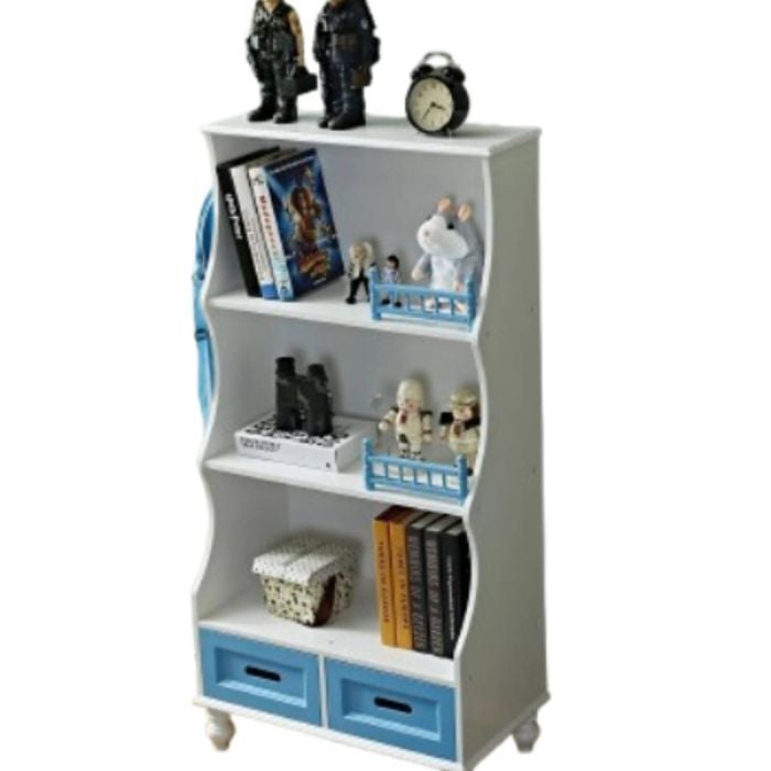 All 4 Kids Gloria Blue Bookcase Book Shelf Storage Unit