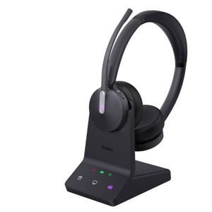 Yealink WH64 Hybrid Headset with Charging Stand, DECT Wireless Bluetooth Teams Headset
