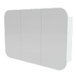 New England Joinery 1500mm Empira Three Door Shaving Cabinet