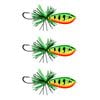 3x Rapala 4.5cm BX Skitter Frog Topwater Fishing Lures - Hot Peacock Bass