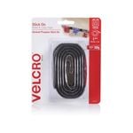 VELCRO Brand 25mm x 1m Black Stick On Hook and Loop Tape