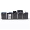 Coleman Revolution Dual Fuel Kitchen/sink Fridge & Storage Modules - Black Gloss