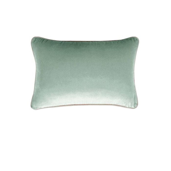 J Elliot Home Gabriel 100% Cotton Oblong Cushion Cover 33 x 48 cm Sage