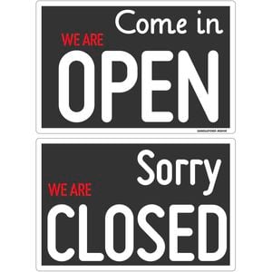 Sandleford 300 x 200mm Open Close Plastic Sign