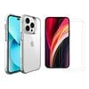 Icoverlover For Iphone 14 Pro Max Case + [2-pack] Glass Screen Protectors Clear