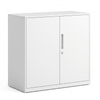 Lauft Stationery Cabinet 2 Door, White Steel Cupboard For Garage Gym Office