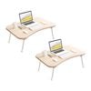 SOGA 2X Beige Foldable Bed Sofa Table