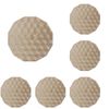 Catzon 6 Pcs Placemats Geometry Pvc Hollowed-out-gold