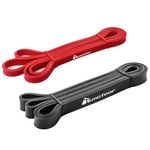 METEOR Power Bands Resistance Bands Set (Red 5-15kg & Black 13-27kg)