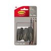 Command Medium Slate Speckle Wire Adhesive Hook - 6 Pack