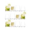 LAV 12pc Terra Glassware Set - Clear