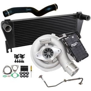 Upgrade Billet Turbo Charger With 70mm Intercooler & Hose And Genuine Oil Feed Pipe For Mazda BT50 3.2L 2015 Onwards