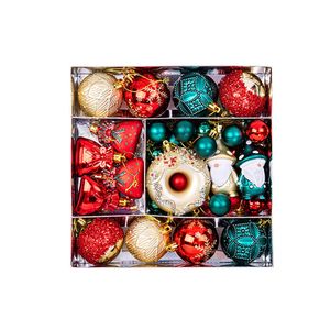 Catzon 61 Pcs Christmas Ornaments with Donuts Snowflakes Gnomes for Xmas Tree Decor-Set 5
