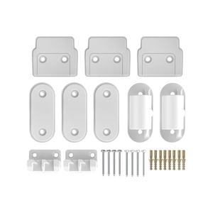 Perma Child Safety 1.4m Wide White Retractable Baby Gate Wall Mounting Set