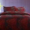 Accessorize Vivienne Red Jacquard Quilt Cover Set Double