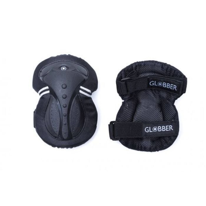 Globber Protective Adult Set Small- Black  - Black | Adult | Adult Pad Set - Elbows/knees/wrists