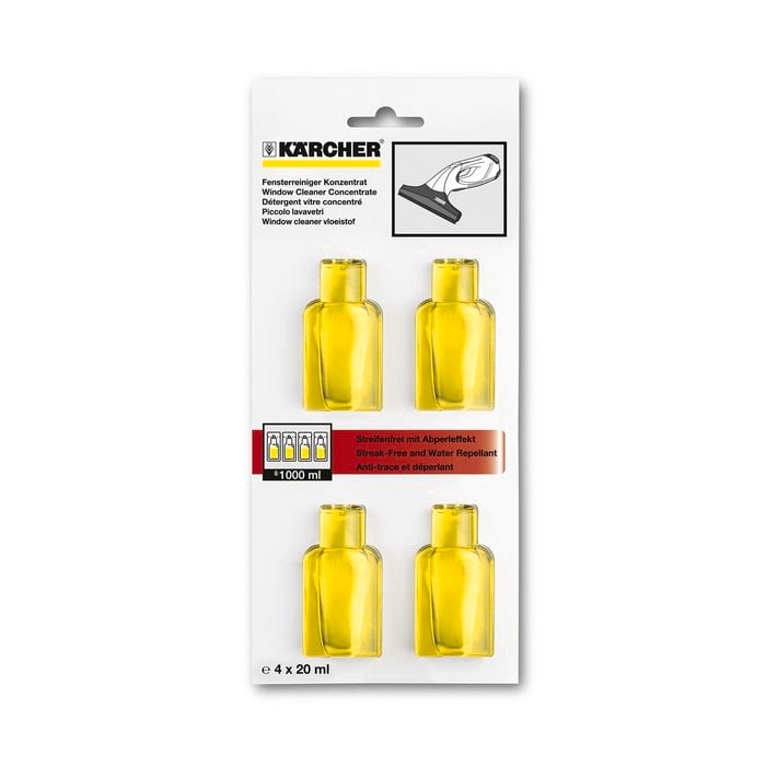 Karcher Window Vacuum Glass Cleaner Concentrate 4x20ml