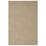 Contemporary Handmade Wool Rug-Athens 6390-Beige-160x230cm