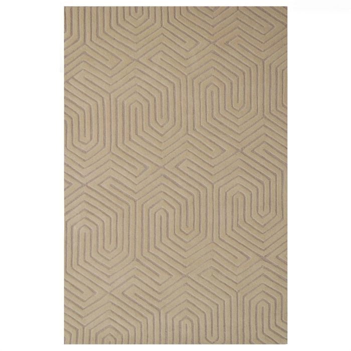 Contemporary Handmade Wool Rug-Athens 6390-Beige-160x230cm