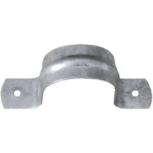 Kinetic 12mm Galvanised Saddle Pipe Clip - 10 Pack