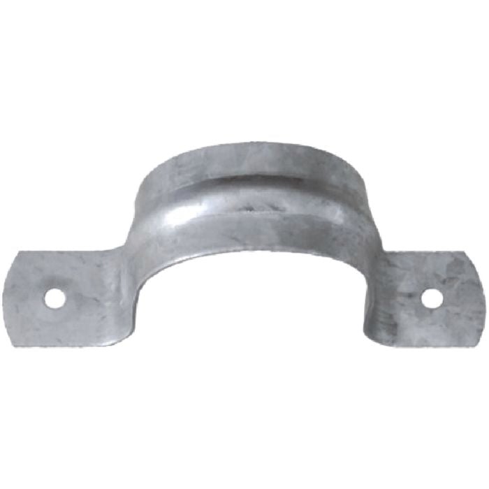 Kinetic 12mm Galvanised Saddle Pipe Clip - 10 Pack