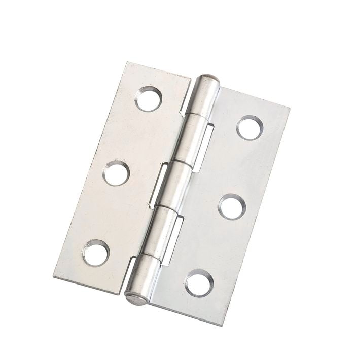 Zenith  85mm Zinc Plated DURAsmooth™ Butt Hinge Fixed Pin