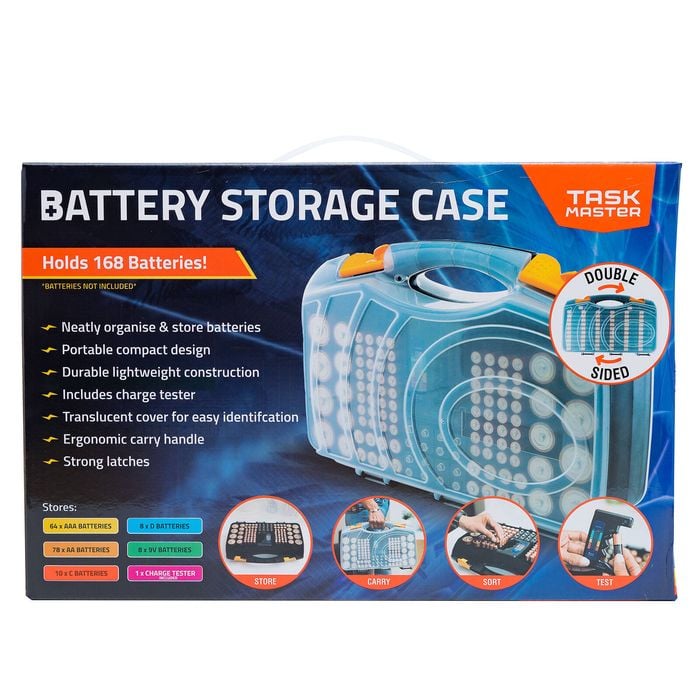 Taskmaster Double Sided Battery Storage Case