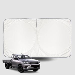 Windscreen Sun Shade for Toyota Hilux Single Cab 2015-Current Universal Fit Window Visor UV Block