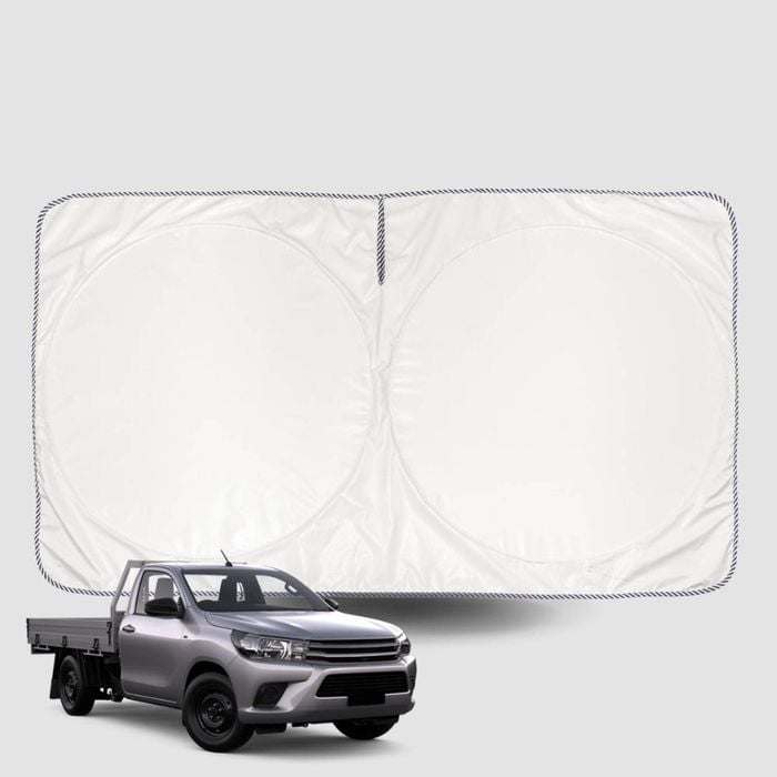 Windscreen Sun Shade for Toyota Hilux Single Cab 2015-Current Universal Fit Window Visor UV Block