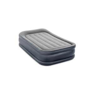 Intex Twin Deluxe Inflatable Airbed w/ Fiber-Tech Pillow Rest