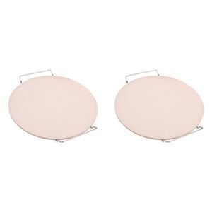 2PK Al Dente Ceramic Pizza Stone w/Rack 33cm Home Kitchen Cooking