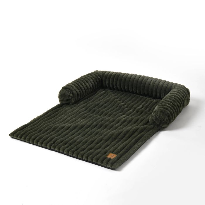 Charlie's Cloud Bolster Sofa Protector Dog Bed Olive Medium
