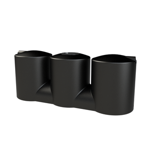 Melro Tanks 2000L Black Slimline 2007 Poly Water Tank
