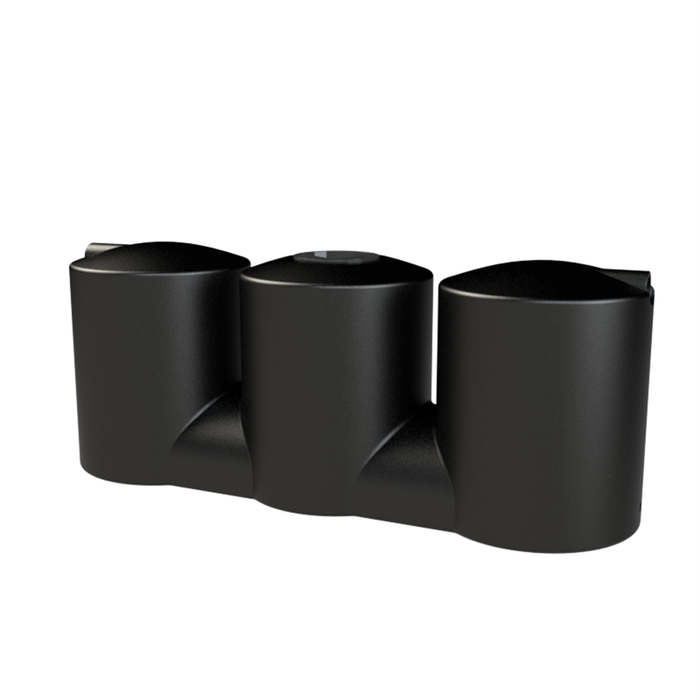 Melro Tanks 2000L Black Slimline 2007 Poly Water Tank