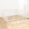 Topet Dog Playpen Enclosure 16 Panel Pet Playpen Fold Exercise Fence Puppy Cage