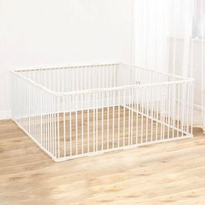 Topet Dog Playpen Enclosure 16 Panel Pet Playpen Fold Exercise Fence Puppy Cage