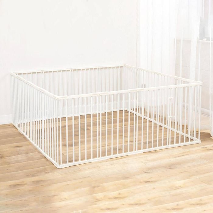 Topet Dog Playpen Enclosure 16 Panel Pet Playpen Fold Exercise Fence Puppy Cage