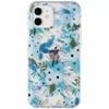 Flower Floral Shockproof Case Shockproof Cover - For Apple iPhone 12 Pro Max (Blue)