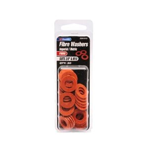 Zenith 3/8" And M10 Fibre Washer - 30 Pack