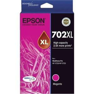 Epson GENUINE Original Epson 702XL Magenta Ink Cartridge WF-3720 WF-3725 T345392
