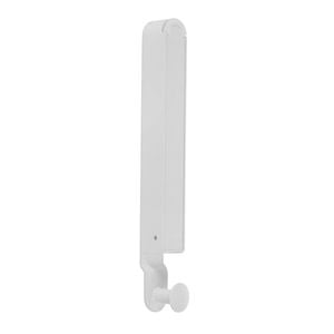 Practa White Wall Mounted Folding Clothes Rail