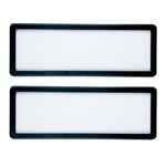 All Set 372 x 134mm Number Plate Protector - 2 Pack