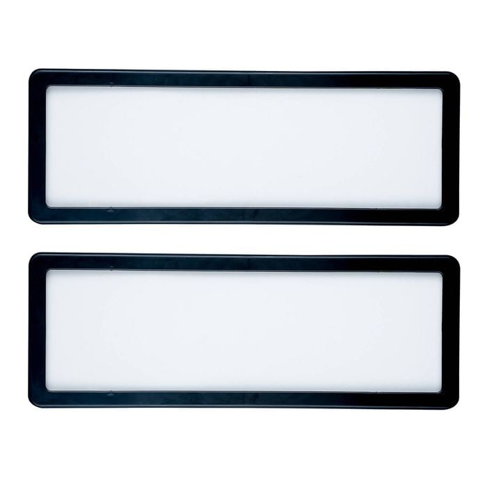 All Set 372 x 134mm Number Plate Protector - 2 Pack