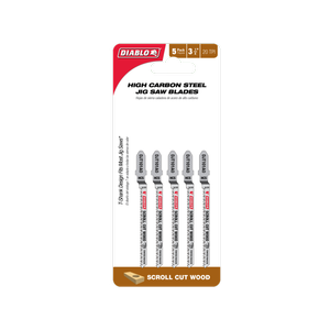 Diablo 83mm High Carbon Steel Jig Saw Blade 2608F02235 - 5 Pack