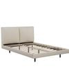 Lara Leatherette Floating Bed with LED light- Double