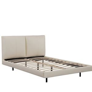 Lara Leatherette Floating Bed with LED light- Double