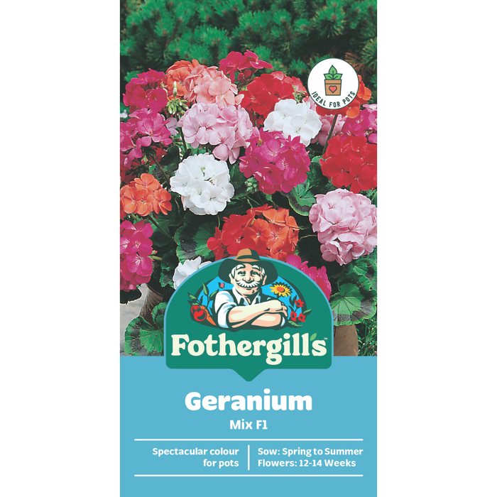Fothergill's Geranium Mix F1 Flower Seeds