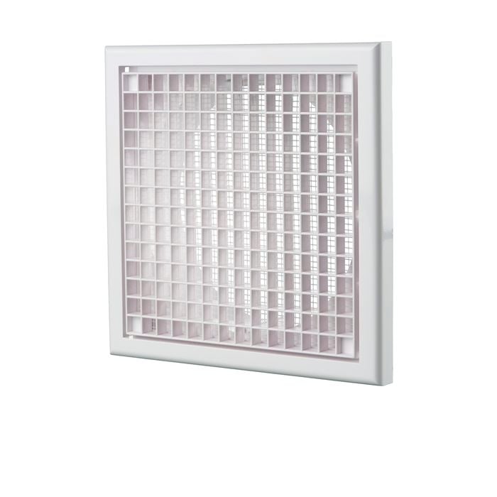 Blauberg 125mm White Square Eggcrate Grille